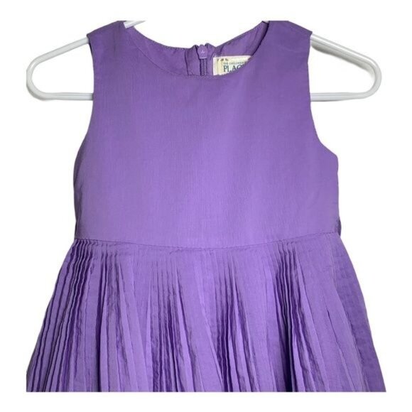 The Children’s Place Baby Girls Fit & Flare Dress Purple Green 24M - Picture 5 of 6